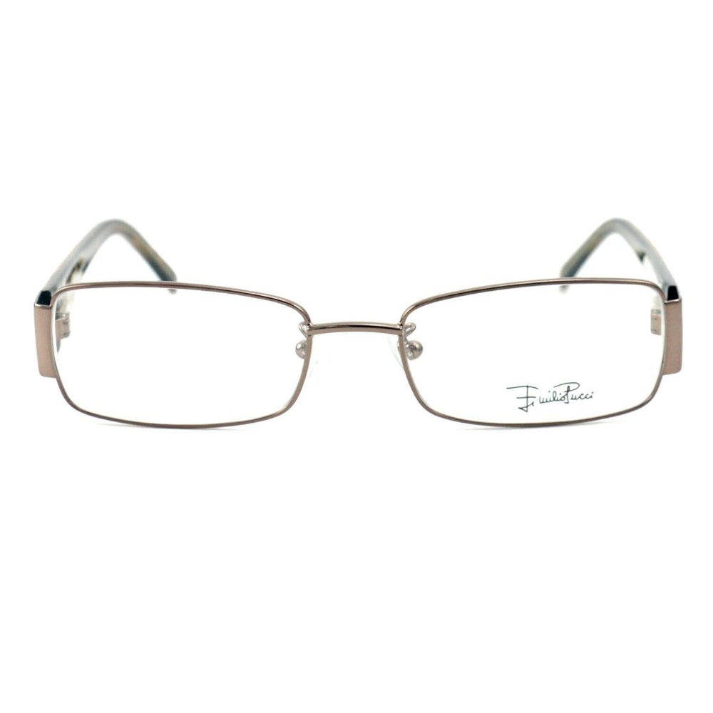 Emilio Pucci Rectangle Women Chesnut Metal Frame - Picture 3 of 5